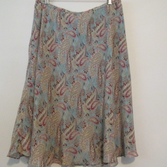 Sundance Vintage Full Silk Skirt, Size 16 - Picture 1 of 6